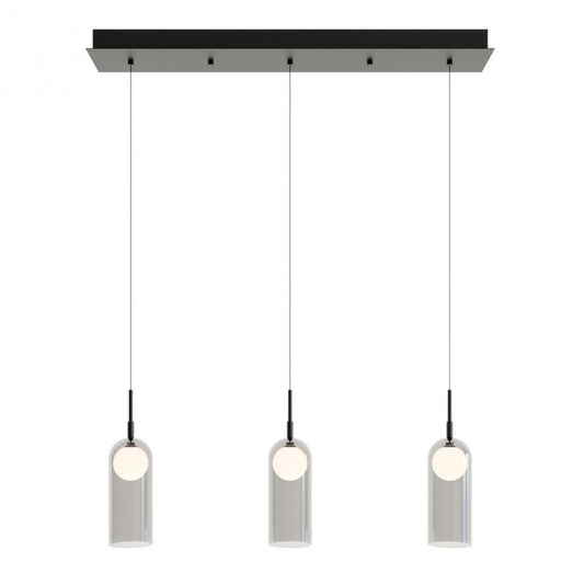 AFX KRNP04L30D1BKLNR3 Kiran 3 Light Linear Pendant MB 120V,BK