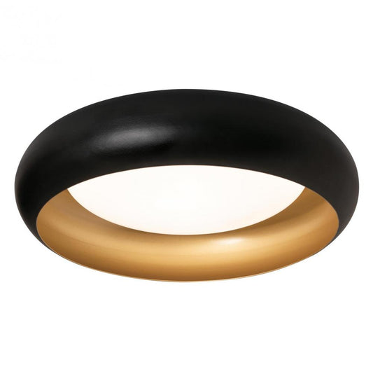 AFX KYCF15LAJD1BK Kayce 15'' Flush Mount Led 26W 120V,5 CCT, BK/GD