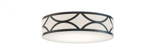 AFX LAKF16LAJUDBK-MS Lake 16'' LED Flush Mount, 30W, 120-277V, BK w/MS