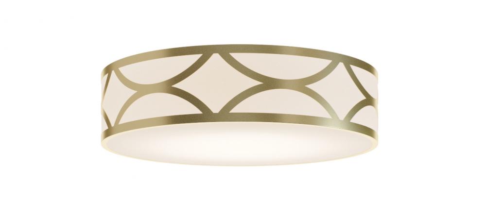 AFX LAKF20LAJUDGD-MSBB Lake 20'' LED Flush Mount, 42W, 120-277V, GD w/