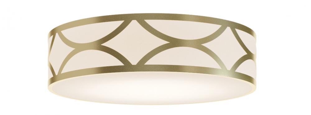 AFX LAKF24LAJUDGD-MSBB Lake 24'' LED Flush Mount, 42W, 120-277V, GD w/