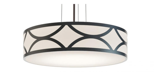 AFX LAKP24LAJUDBK Lake 24'' LED Pendant, 42W, 120-277V, BK