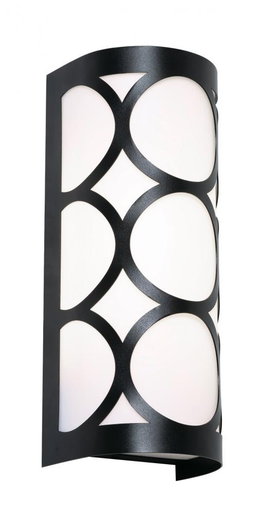 AFX LAKS0513LAJUDBK Lake 13'' LED Sconce, 17W, 120-277V, BK
