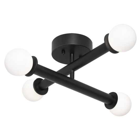 AFX LANF20LAJUDBK Lane 20'' LED Flush Mount 120-277V 5CCT BK