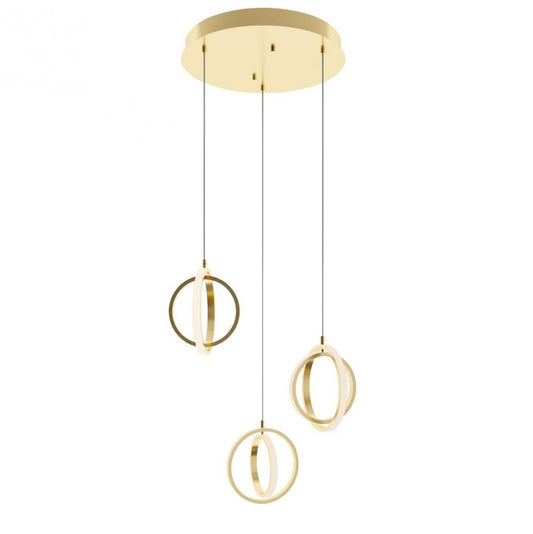 AFX LCKP09L30D1SBRND3 Lock 3 Light Round Pendant MB 120V,SB