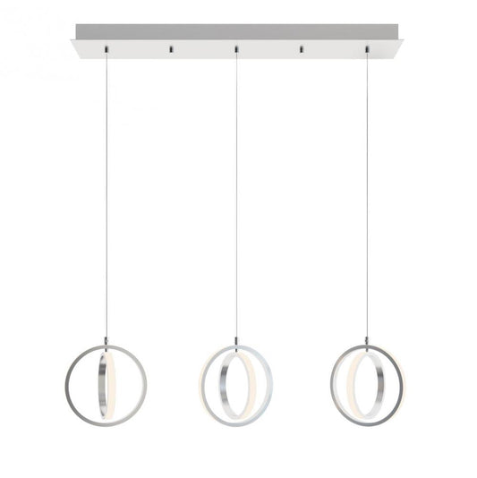 AFX LCKP09L30D1SNLNR3 Lock 3 Light Linear Pendant MB 120V,SN