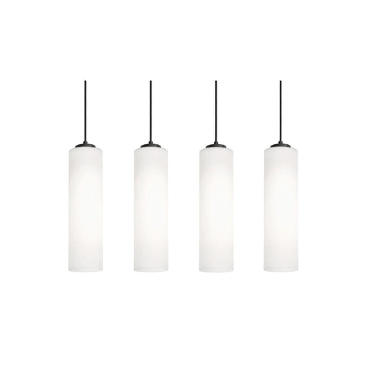 AFX LEOP0412MBBKLNR4 Leo 4 Light Linear Pendant,120V,60W,BK