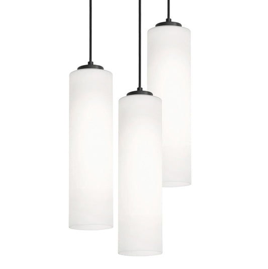 AFX LEOP0412MBBKRND3 Leo 3 Light Round Pendant,120V,60W,BK