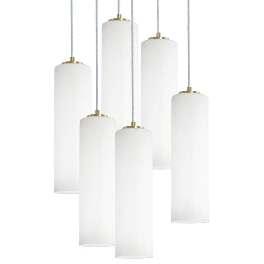 AFX LEOP0412MBLBRND6 Leo 6 Light Round Pendant,120V,60W,LB