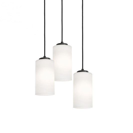AFX LEOP04MBBKRND3 Leo 18'' 3 Light Round Pendant - BK
