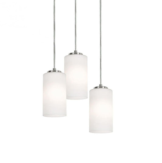 AFX LEOP04MBSNRND3 Leo 18'' 3 Light Round Pendant - SN