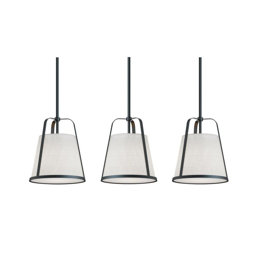 AFX LIZP10MBBKLNR3 Lizzette 3 Light Linear Pendant,60W,BK