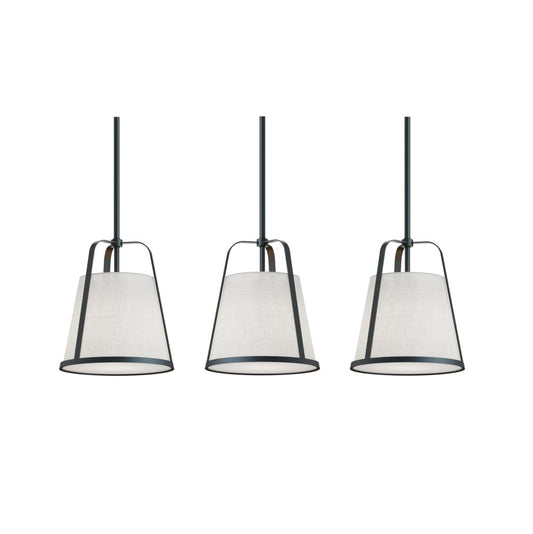 AFX LIZP10MBBKLNR3 Lizzette 3 Light Linear Pendant,60W,BK
