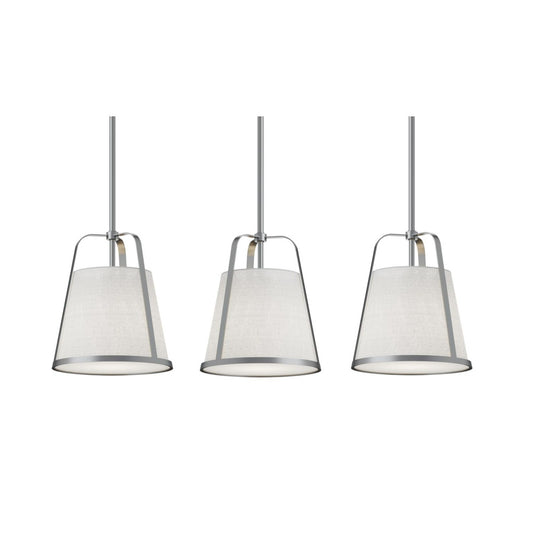 AFX LIZP10MBSNLNR3 Lizzette 3 Light Linear Pendant,60W,SN