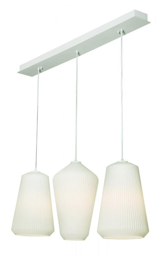 AFX LLYP11MBWHLNR3 Lily 3 Light Linear Pendant,120V,White