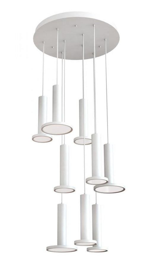 AFX LNAP99L30D1WHRND9 Luna 9 Light LED Round Pendant,120V,3000K,White