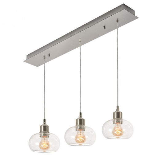 AFX LNYP07MBSNLNR3 Laney 3 Light Linear Pendant MB 120V,SN