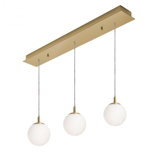 AFX LRTP07MBSBLNR3 Loretto 3 Light Linear Pendant MB 120V,SB