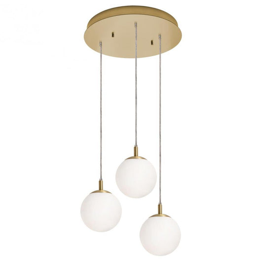 AFX LRTP07MBSBRND3 Loretto 3 Light Round Pendant MB 120V,SB