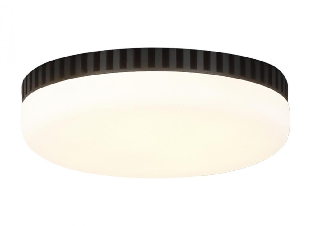 Generation Lighting MC260MBK Arcade LED Light Kit in Midnight Black with Frosted White Glass