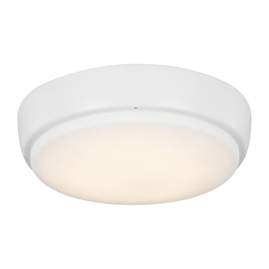 Generation Lighting MC264RZW 7" LED Light Kit in Matte White with Frosted Acrylic Shade