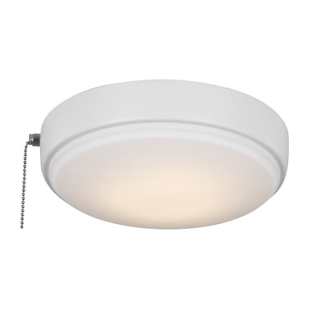 Generation Lighting MC265RZW 9" LED Light Kit in Matte White with Frosted Acrylic Shade
