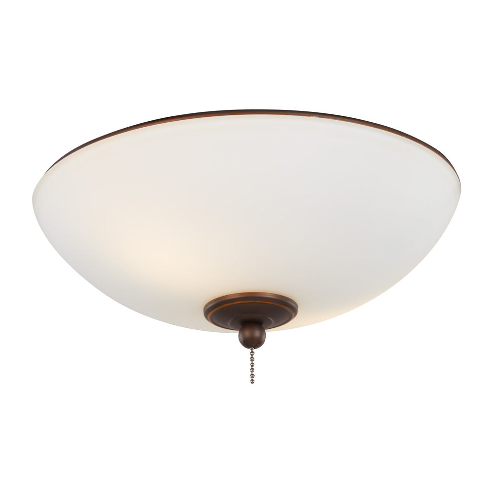 Generation Lighting MC266RB 12" LED Light Kit in Roman Bronze with Matte White Glass