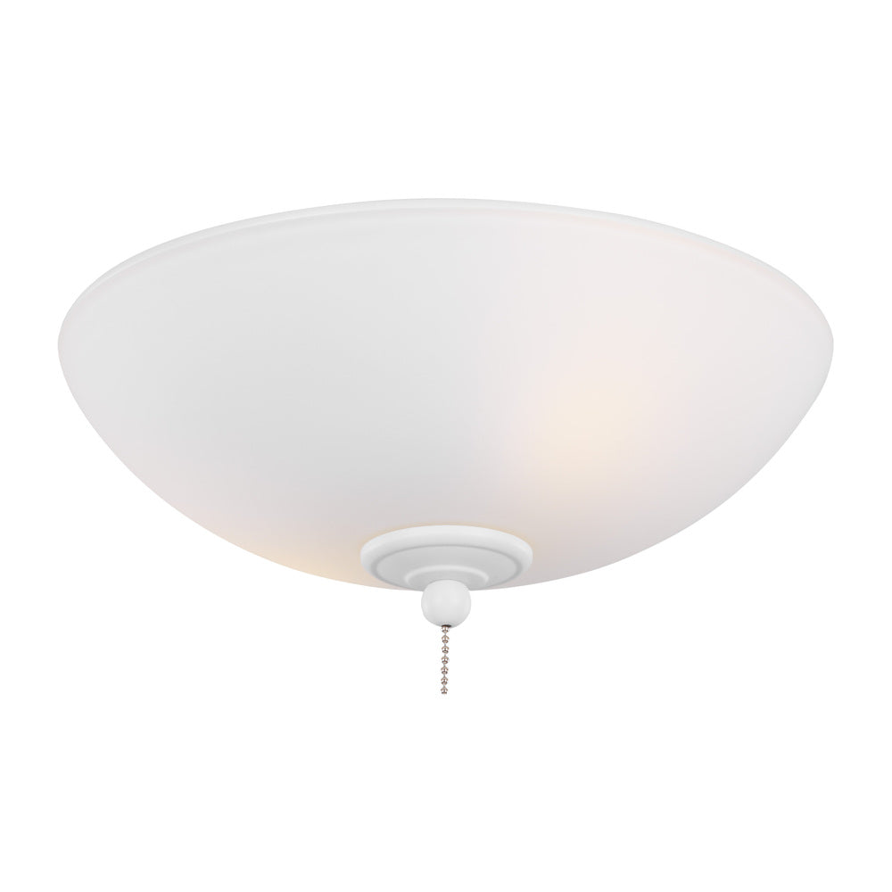 Generation Lighting MC266RZW 12" LED Light Kit in Matte White with Matte White Glass