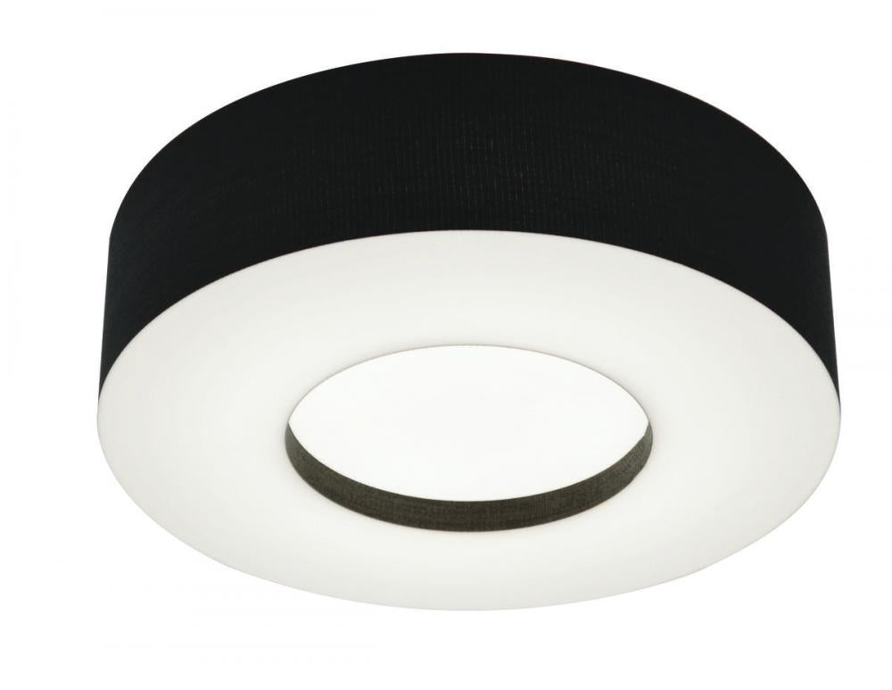 AFX MCF1524LAJUD-BK-MS Montclair 15'' LED Flush,120-277V,3 CCT,BK,MS
