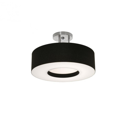 AFX MCF1524MB-BKSF Montclair 15'' Med Base Semi-Flush - SN w/ BK