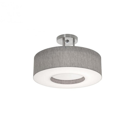 AFX MCF1524MB-GYSF Montclair 15'' Med Base Semi-Flush - SN w/ GY