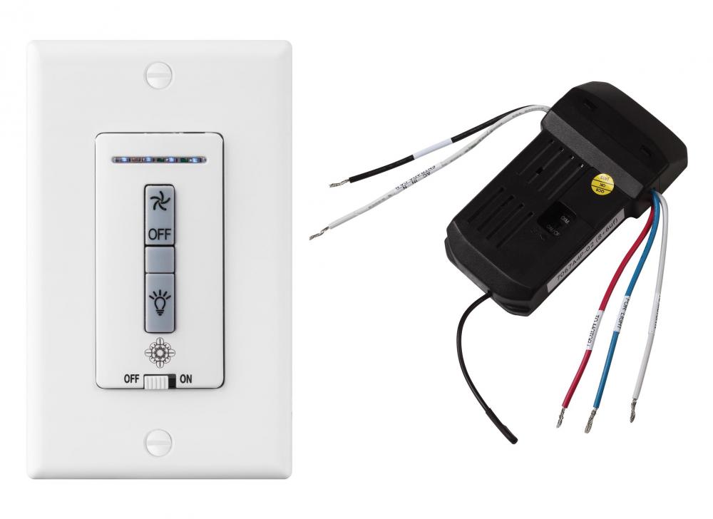 Generation Lighting MCRC3 Hardwired wall remote control/receiver. Fan speed and downlight control. (non-reversing)