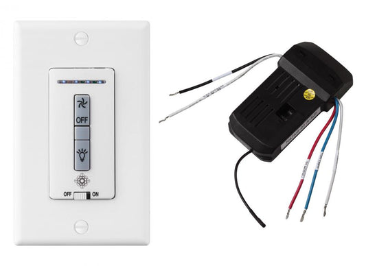 Generation Lighting MCRC3 Hardwired wall remote control/receiver. Fan speed and downlight control. (non-reversing)