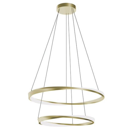 AFX OBRP2432LAJUDLB Oberon 32'' Double LED Pendant 120-277V 50W 5CCT L