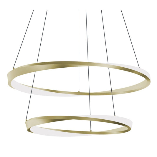 AFX OBRP3240LAJUDLB Oberon 40'' Double LED Pendant 120-277V 60W 5CCT L