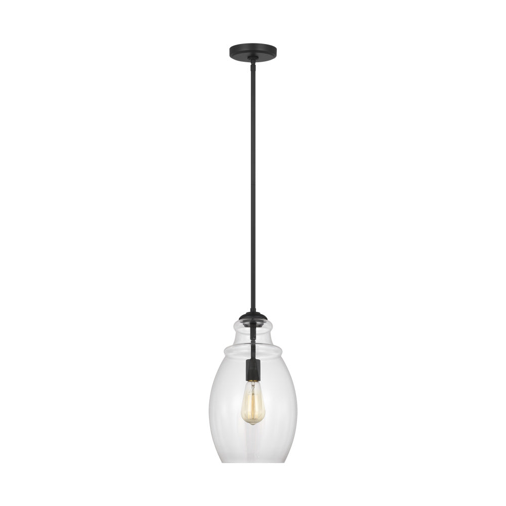 Generation Lighting P1484MBK Marino One Light Pendant