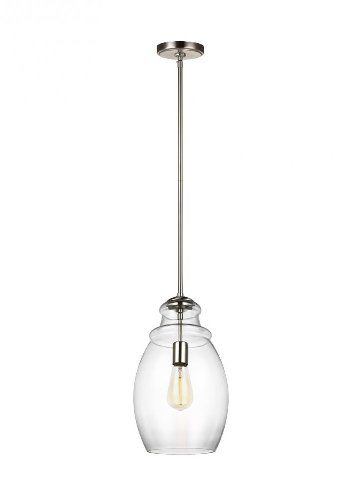 Generation Lighting P1484SN One Light Pendant