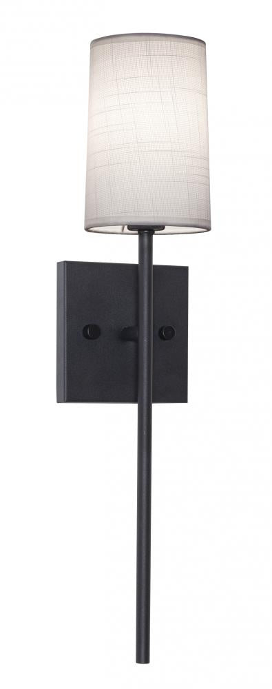 AFX ROSS0420CBBK Rose 1 Light Sconce CB BK