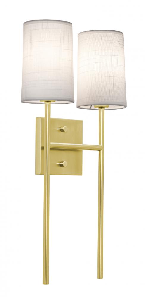 AFX ROSS1020CBSB Rose 2 Light Sconce CB SB