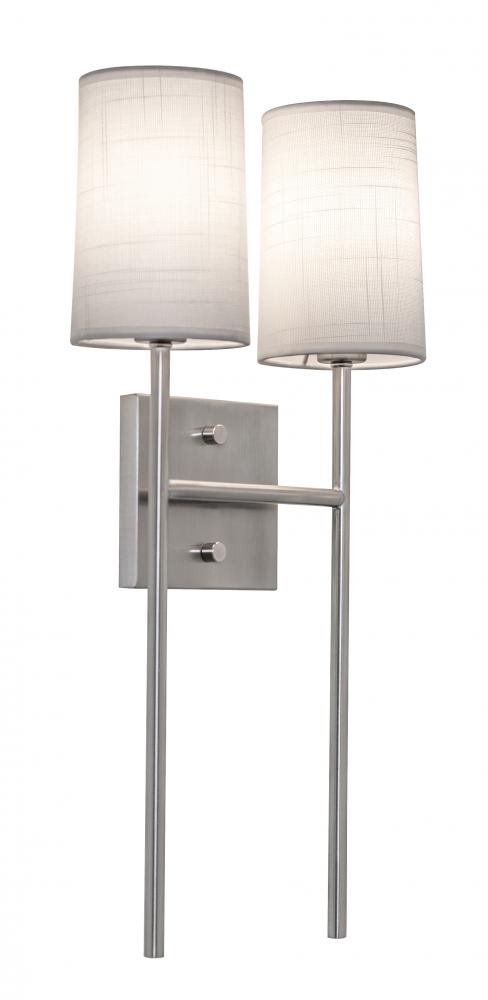 AFX ROSS1020CBSN Rose 2 Light Sconce CB SN