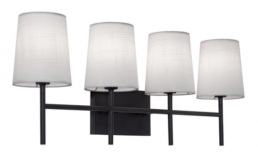 AFX ROSV2711CBBK Rose 4 Light Vanity CB BK