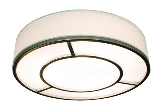 AFX RVEF2032LAJUDSNLW Reeves - LED 20'' Flush Mount - Satin Nickel Fin