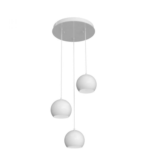 AFX RXYP08WHRND3 Roxy 3 Light Round Pendant,120V,White