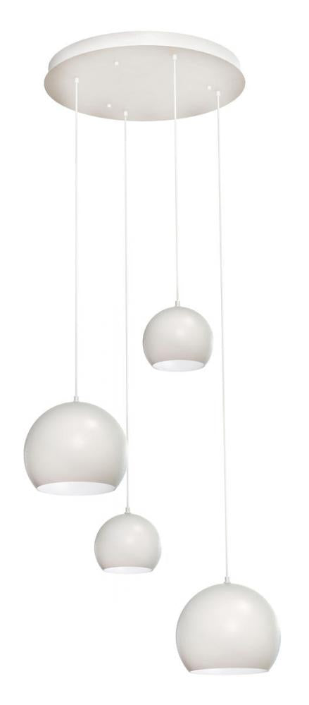 AFX RXYP99WHRND4 Roxy 4 Light Round Pendant,120V,White