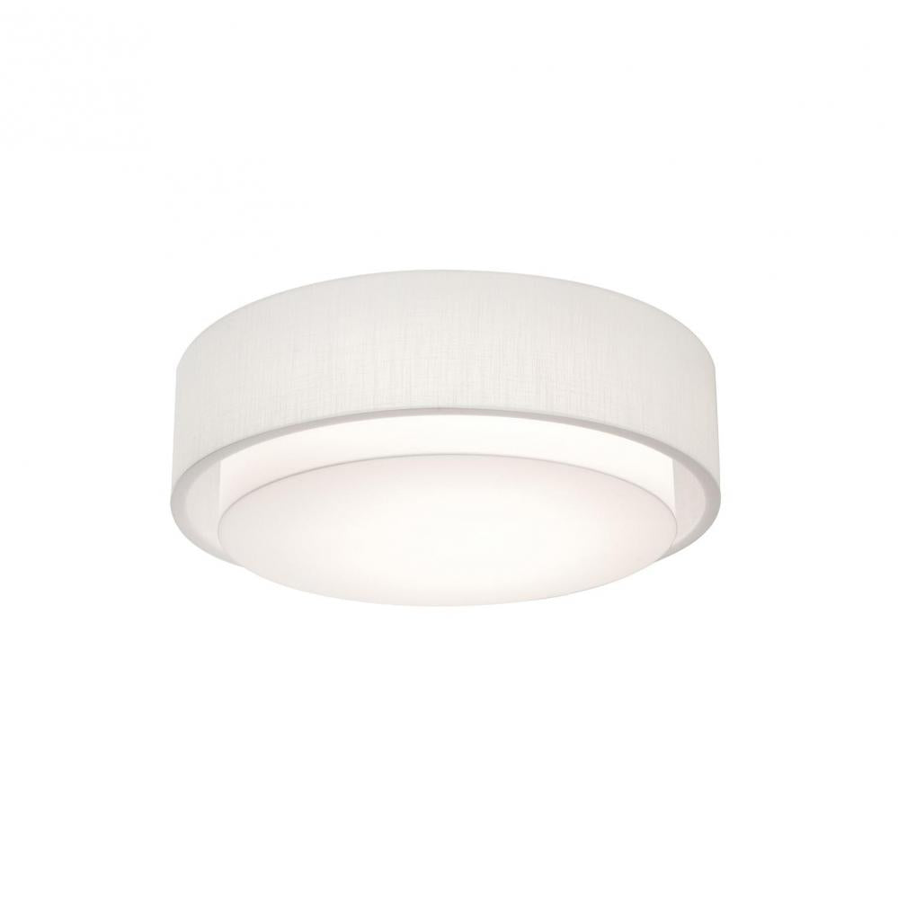 AFX SAF1824MB-LW Sanibel 18'' Med Base Flush Mount - LW w/ LW