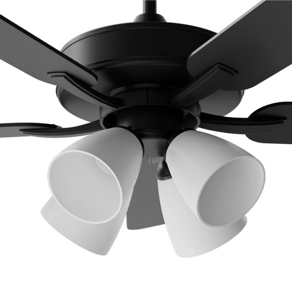 AFX SBGN525MACBKBK-4LCN Sandberg 52'' Fan AC Black Finish 4 Light Kit