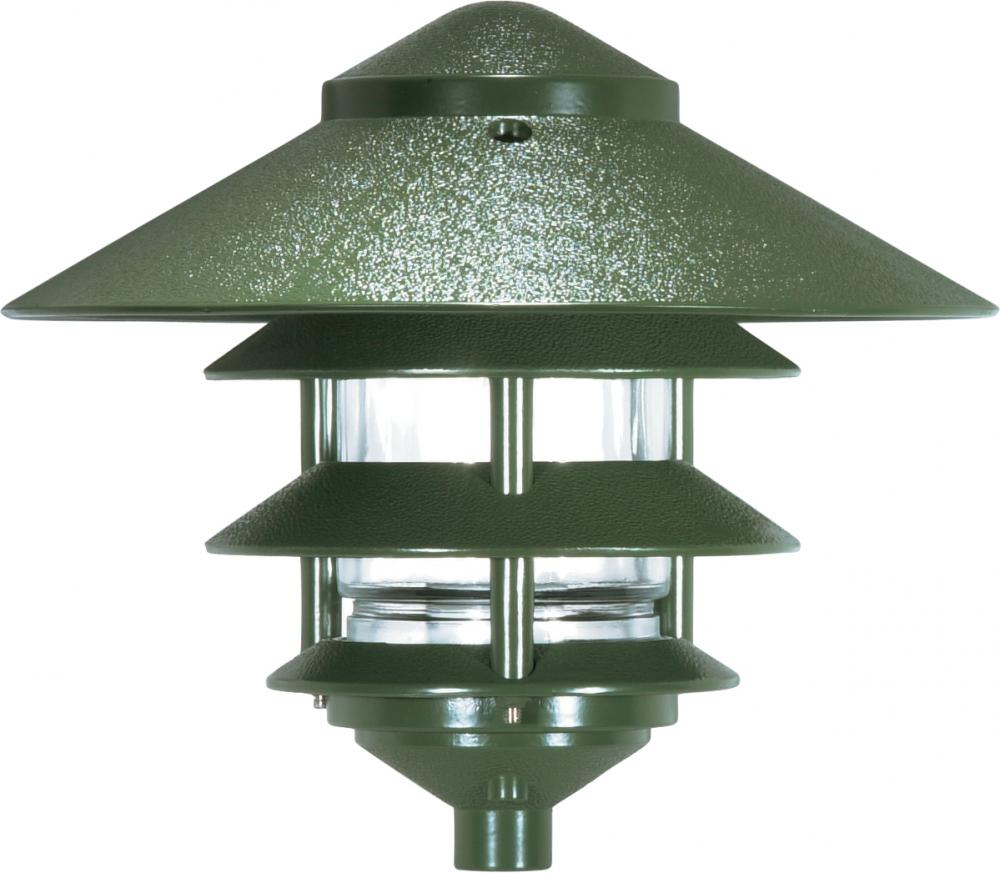 Nuvo SF76-636 1 Light - 8" Pathway Light - Three Louver - Large Hood -