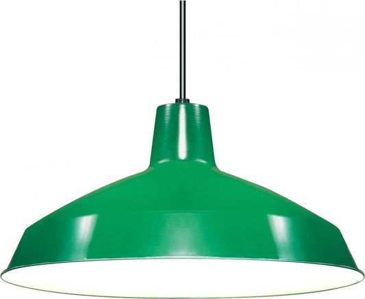 Nuvo SF76-660 1 Light - 16" Pendant with Warehouse Shade - Green Finis