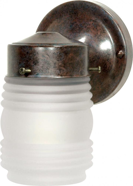 Nuvo SF76-700 1 Light - 6" Mason Jar with Frosted Glass - Old Bronze F