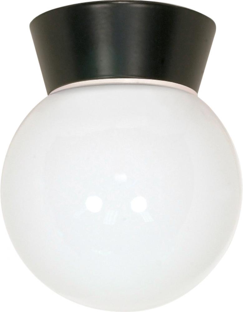 Nuvo SF77-153 1 Light - 8" Utility Ceiling with White Glass - Bronzoti